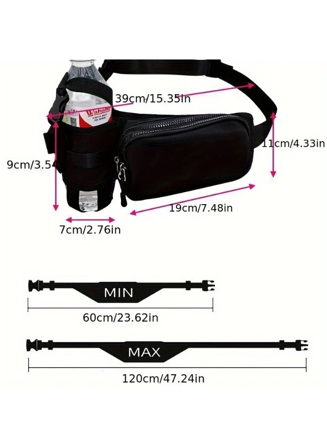 نيبمينينت Water-Resistant Fanny Pack with Water Bottle Holder – Large Capacity for Hiking, Cycling & Outdoor Activities | Adjustable Strap for Men & Women - Image 5